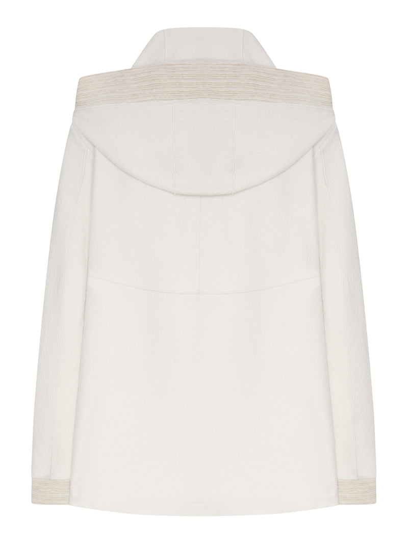 HOODED JACKET WITH TWO-WAY ZIP