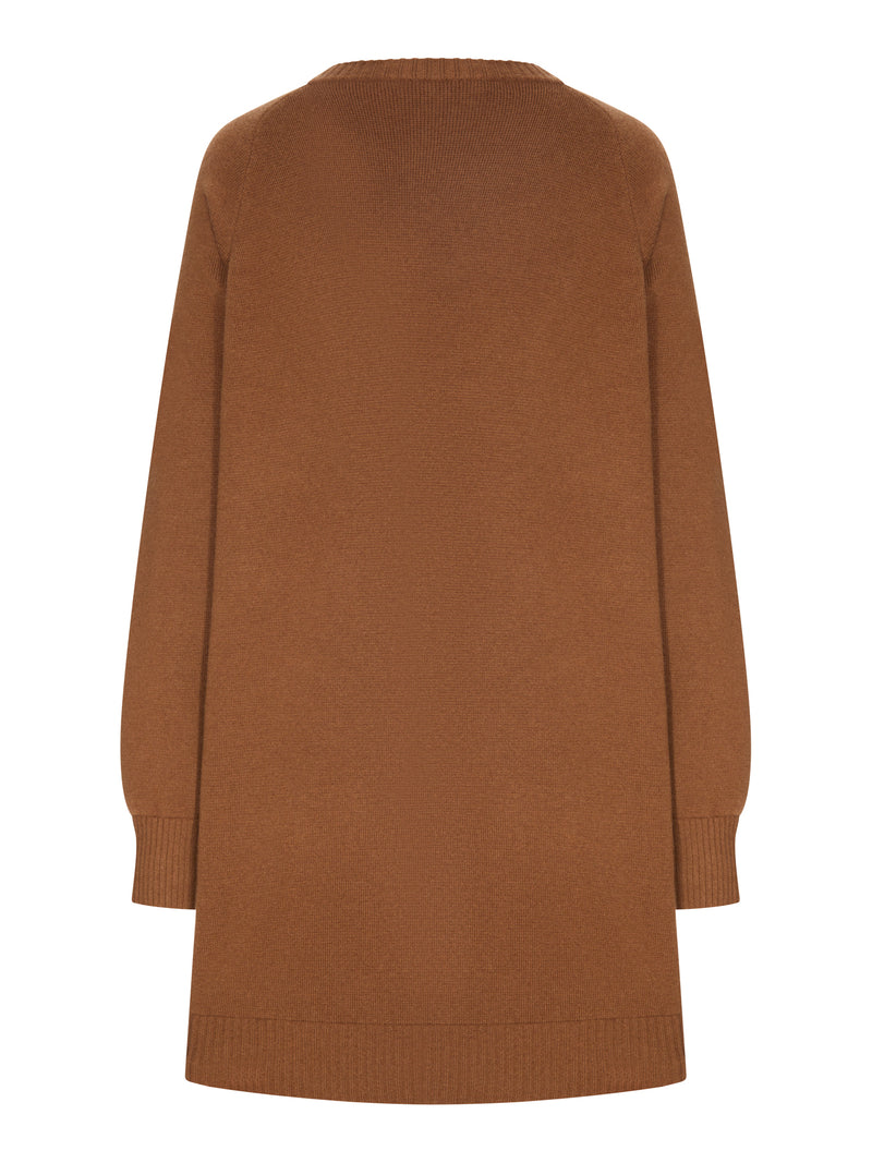 KNIT AND SUEDE DRESS