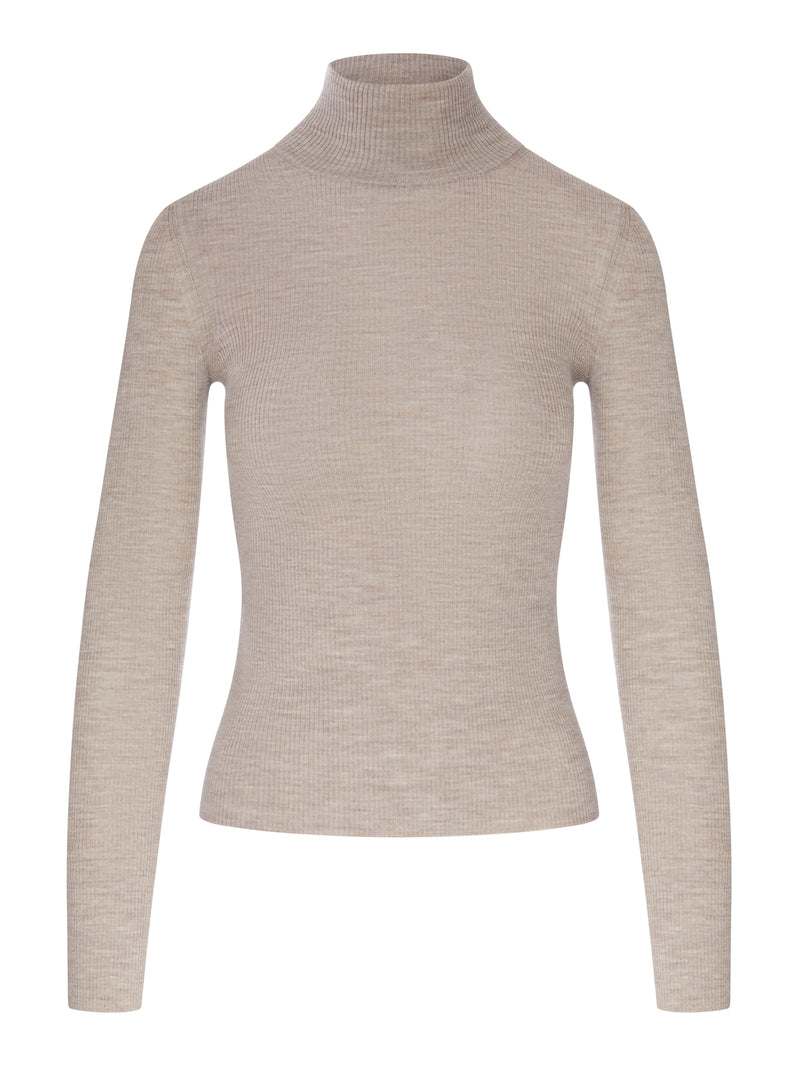 WOOL-BLEND TURTLENECK