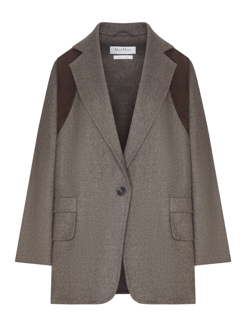 DOUBLE-FACED WOOL OVERSIZED BLAZER