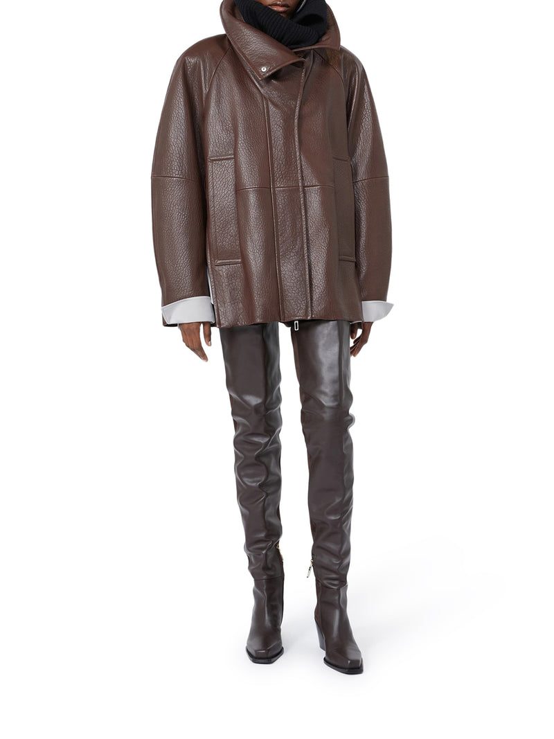 MOKA LEATHER SALAGGIO JACKET