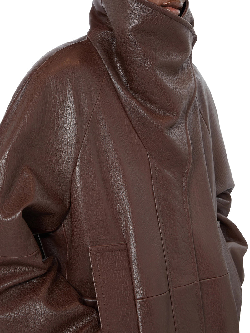 MOKA LEATHER SALAGGIO JACKET