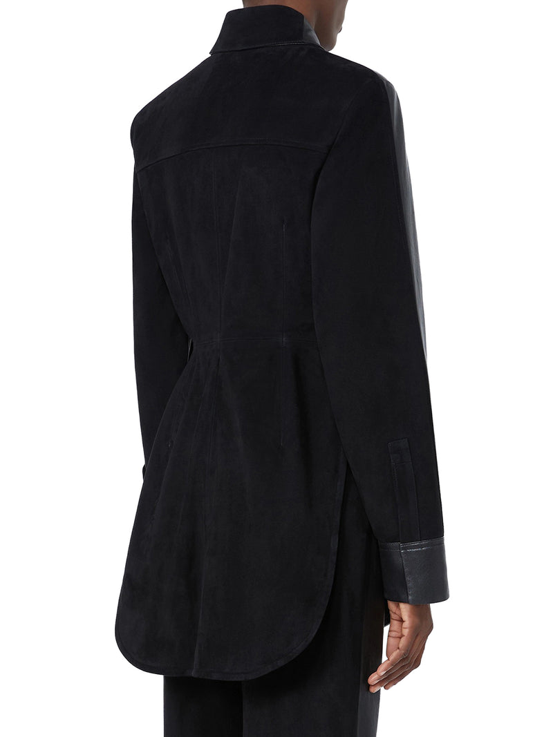 LONG LEATHER COCCOLE SHIRT