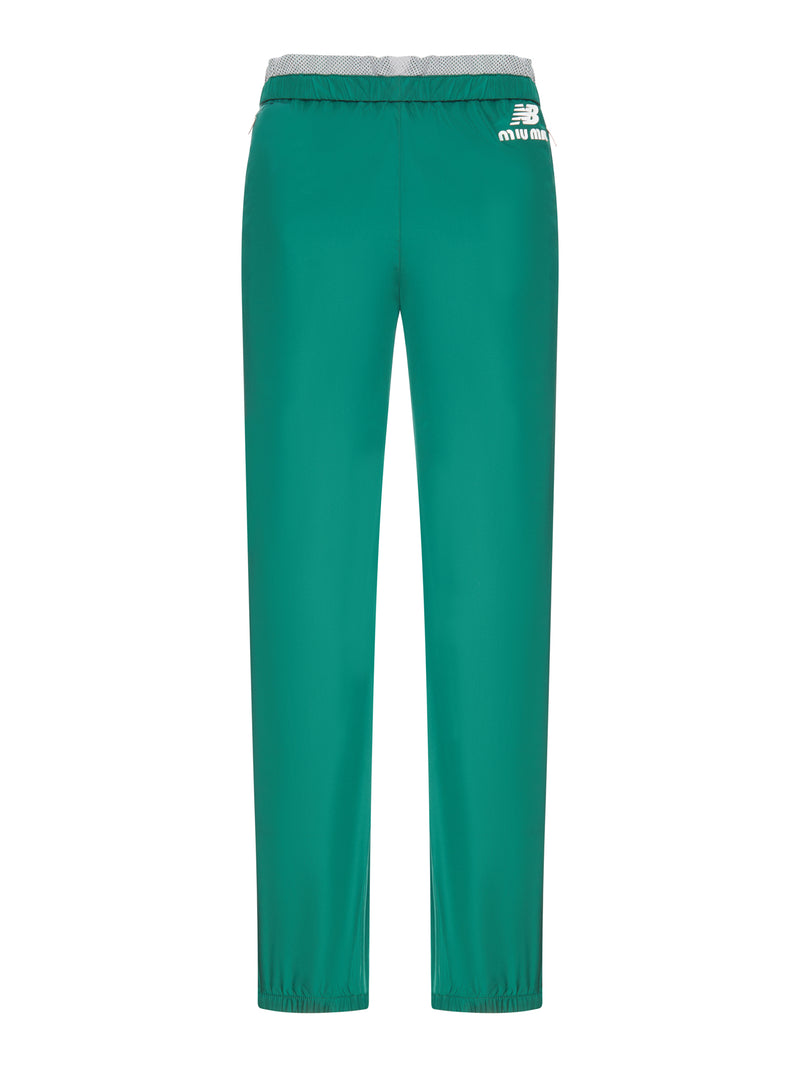 NEW BALANCE X MIU MIU TECHNICAL POPLIN TROUSERS FEATURING COCO GAUFF