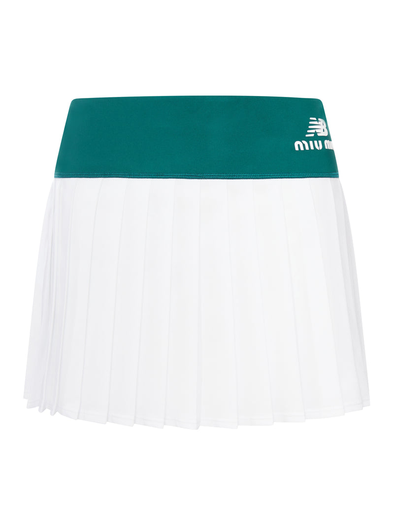 NEW BALANCE X MIU MIU PLEATED TENNIS SKIRT FEATURING COCO GAUFF