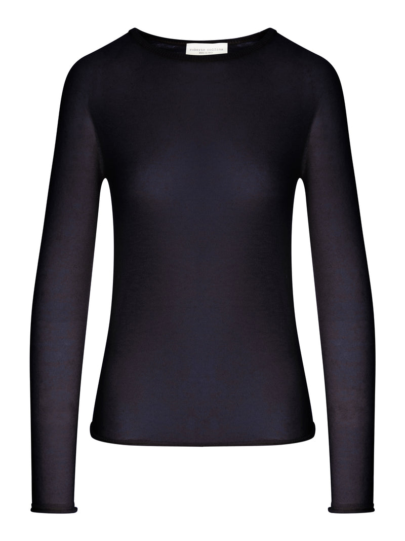 LONG-SLEEVE CREW-NECK SWEATER