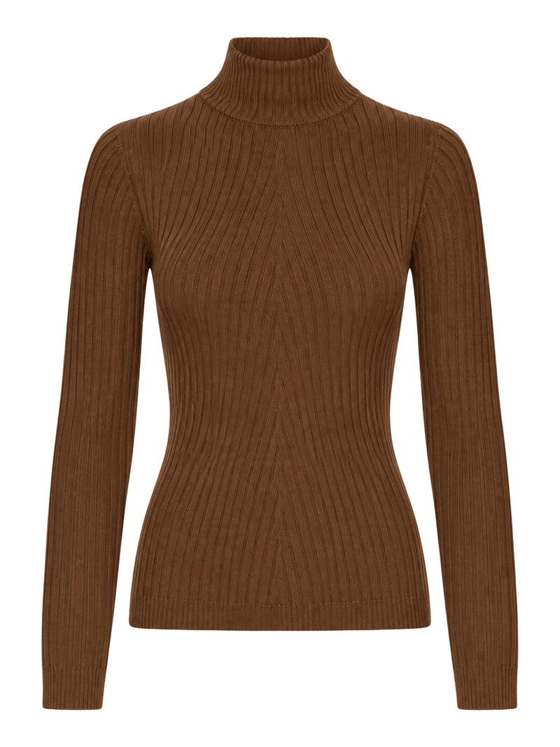 RIBBED TURTLENECK SWEATER