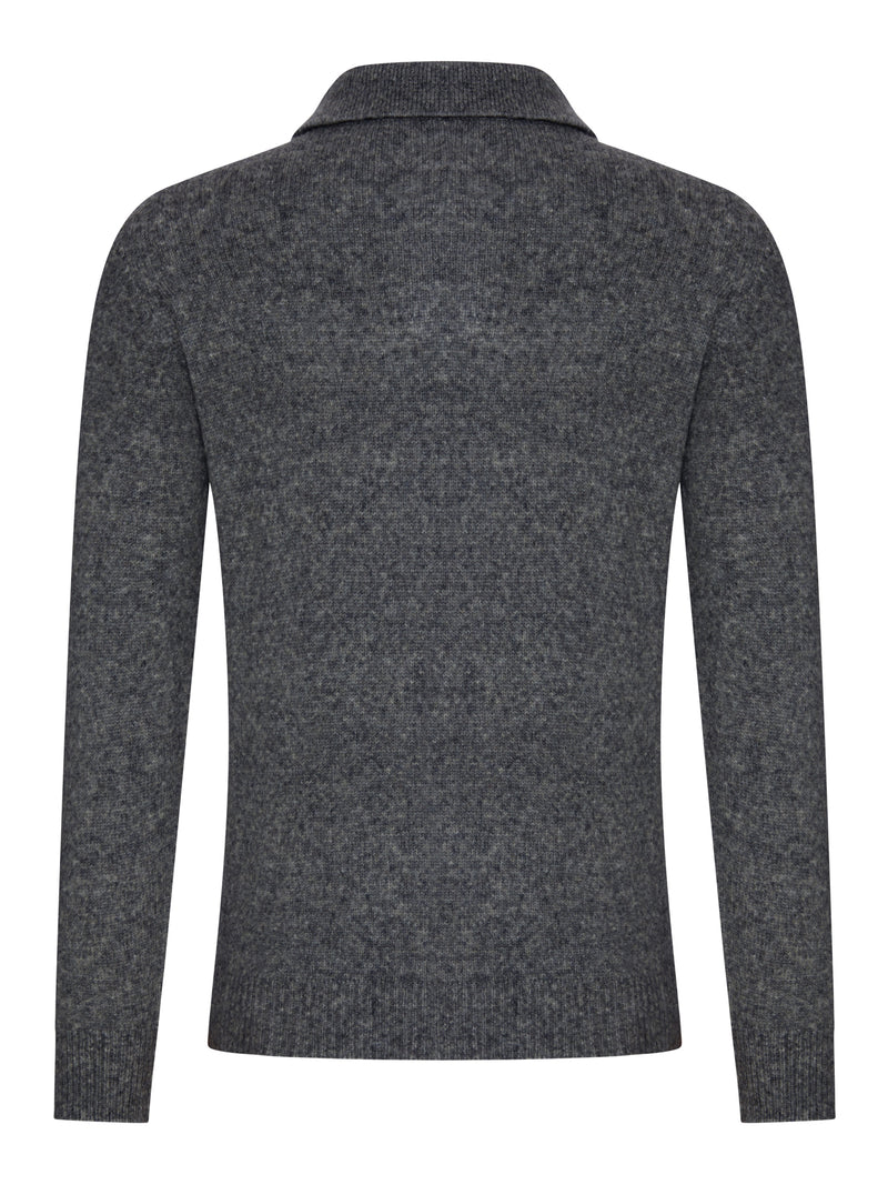 WOOL POLO SWEATER