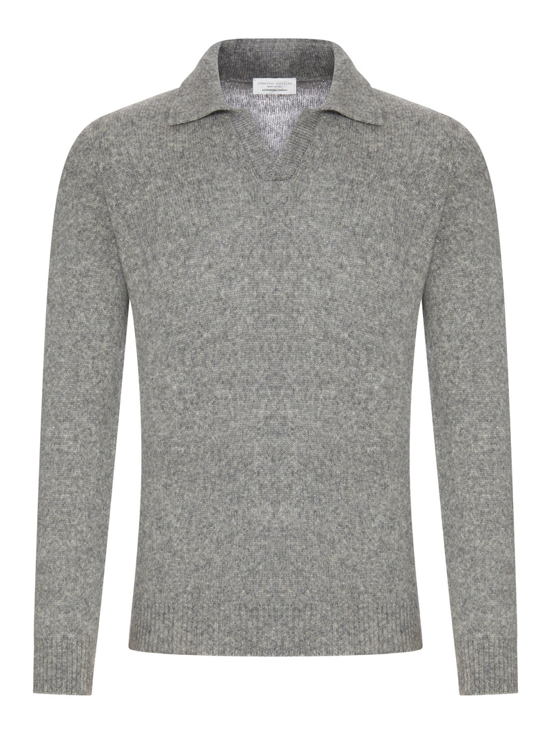 WOOL POLO SWEATER