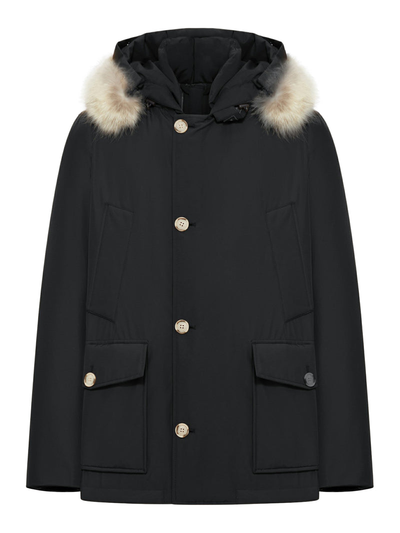 ARCTIC PARKA IN RAMAR CLOTH WITH REMOVABLE FUR
