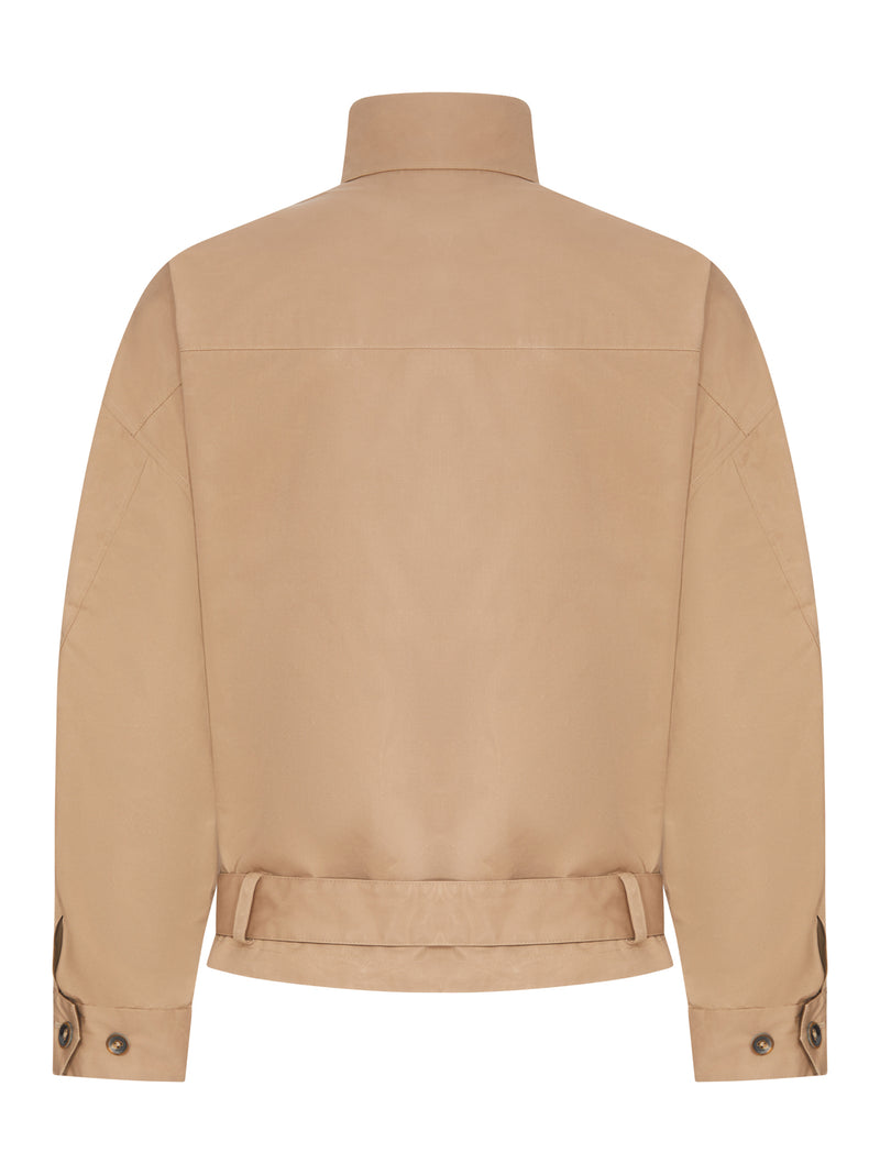 REVERSIBLE COTTON BLOUSON WITH BELT