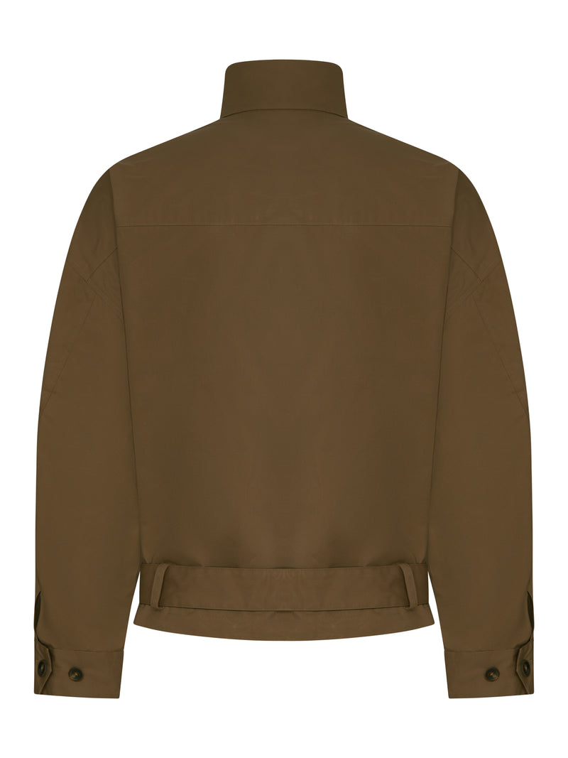 REVERSIBLE COTTON BLOUSON WITH BELT