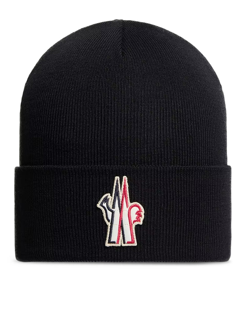 LOGO-EMBROIDERED WOOL BEANIE