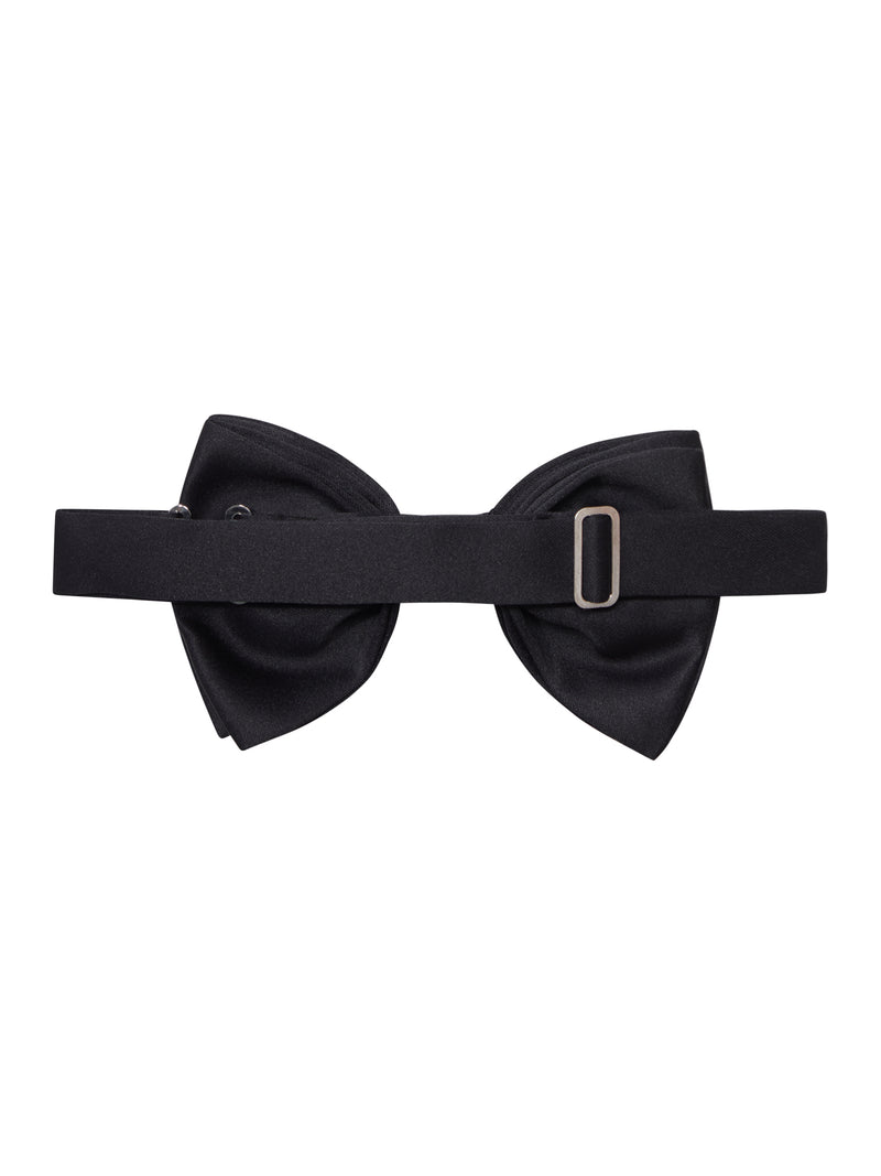 BLACK SILK BOW TIE