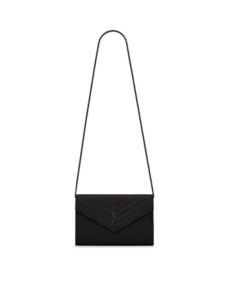 CLASSIC CASSANDRE CHAIN ??CLUTCH IN GRAIN DE POUDRE LEATHER