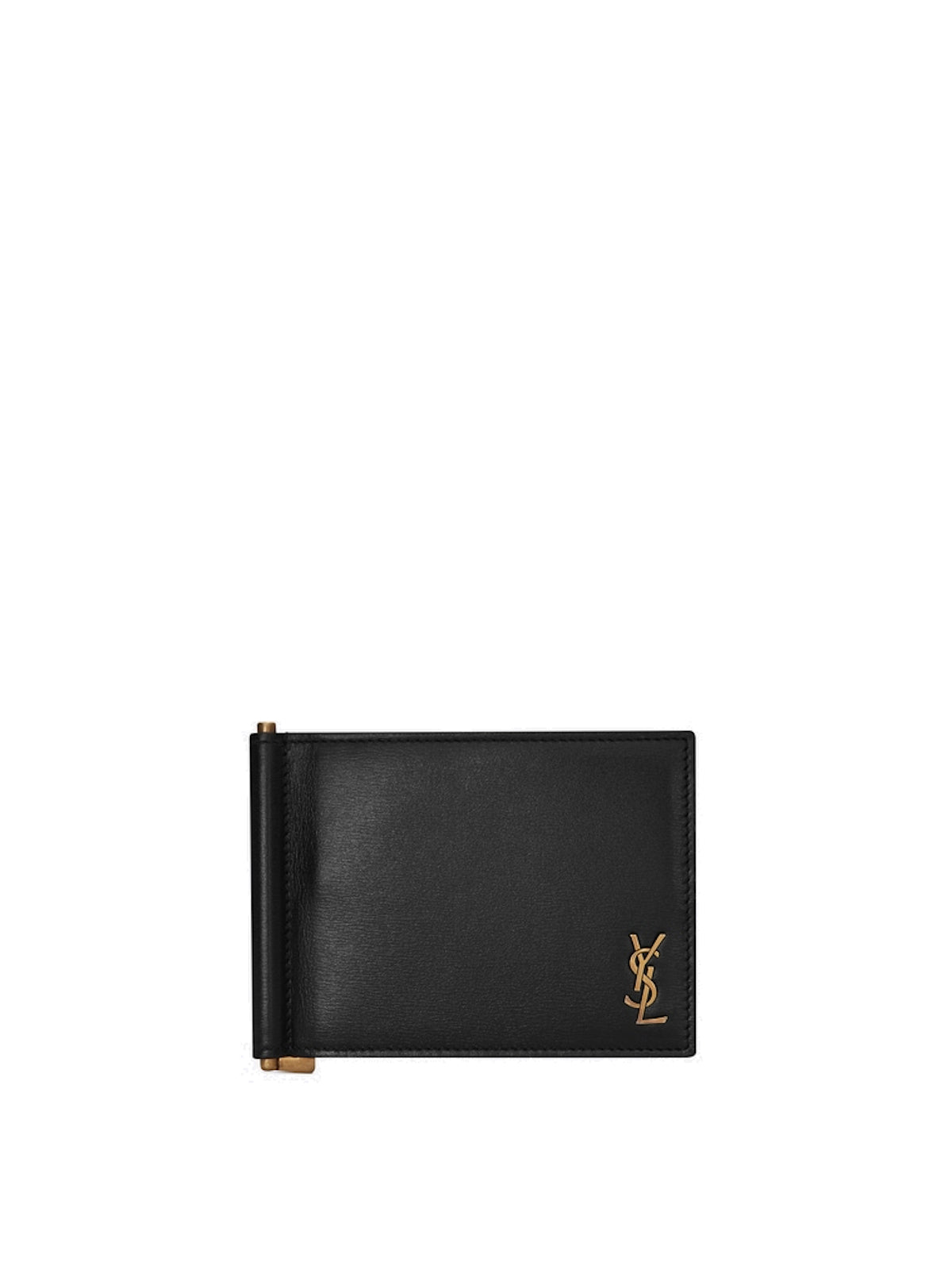 Saint Laurent YSL Bill Clip Wallet - Black Size