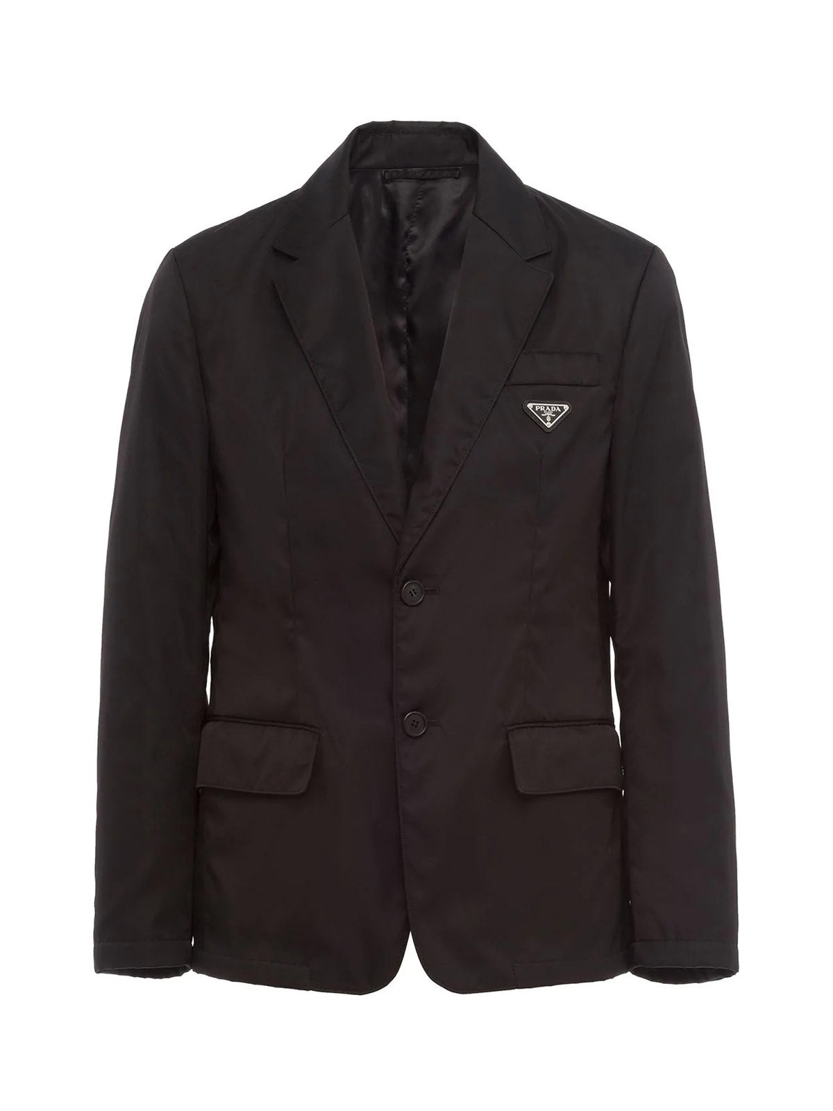 Single breasted blazer with application