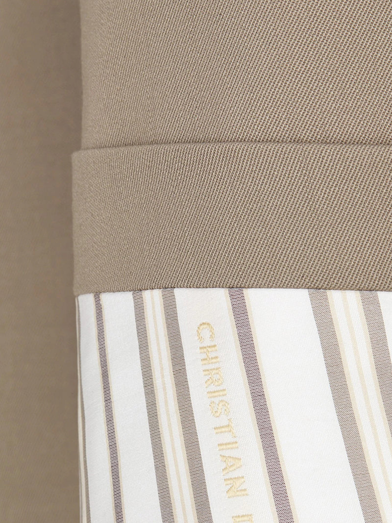 JACKET WITH `CHRISTIAN DIOR` STRIPED SLEEVE CUFFS