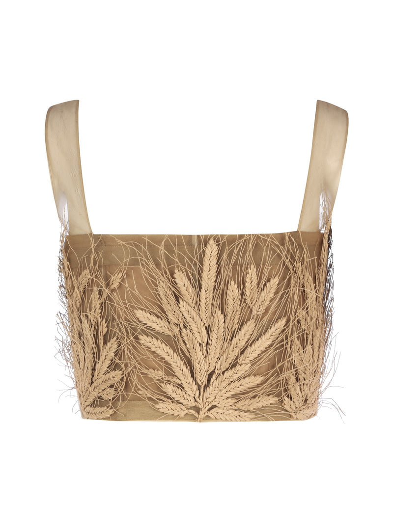 tulle top with decorations