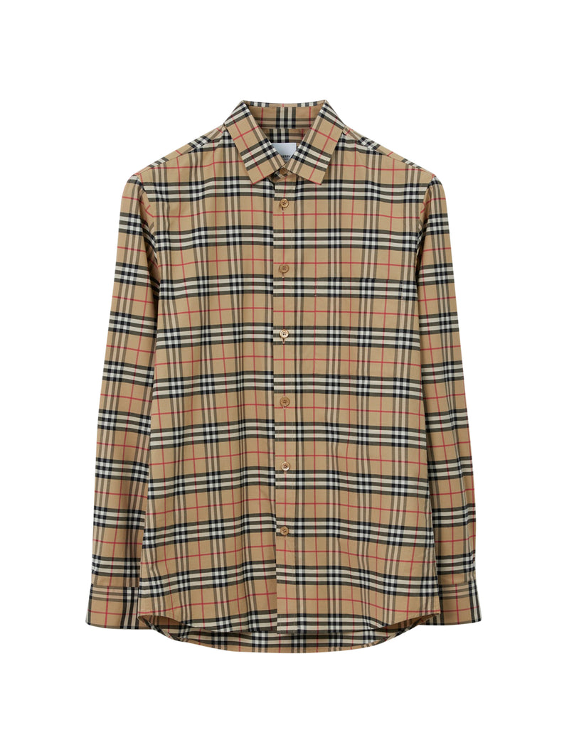 shirt with vintage check pattern