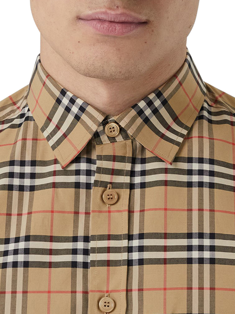shirt with vintage check pattern