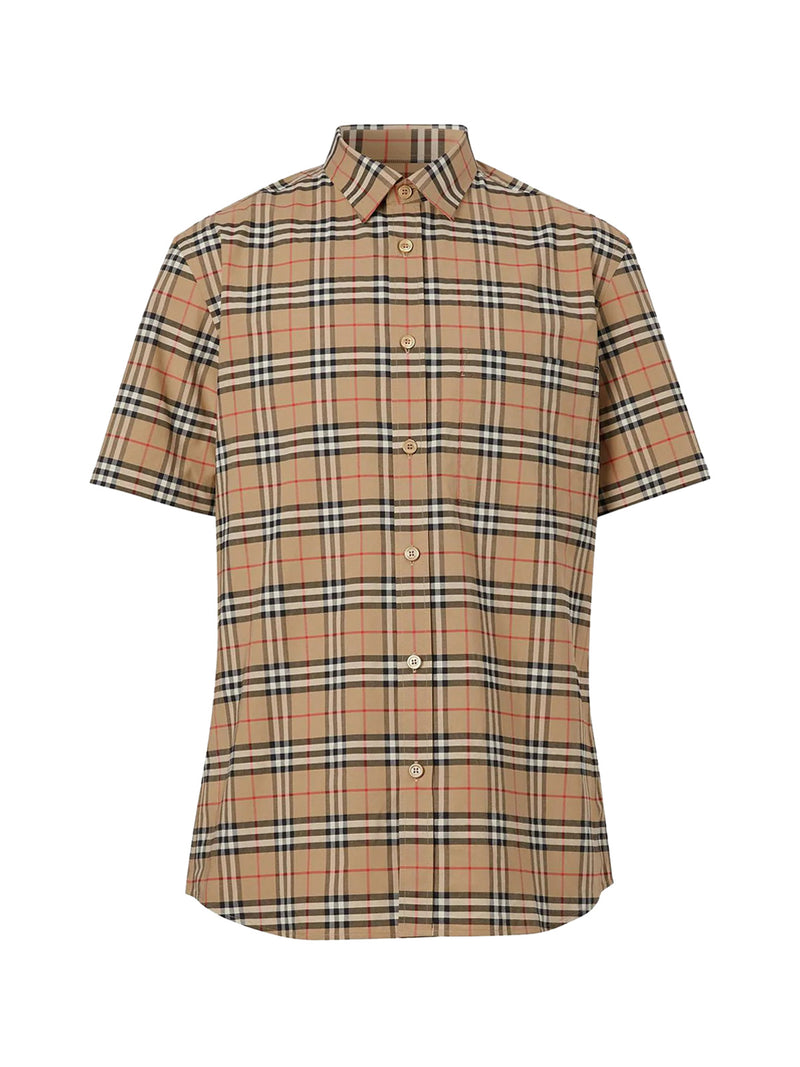 shirt with check pattern