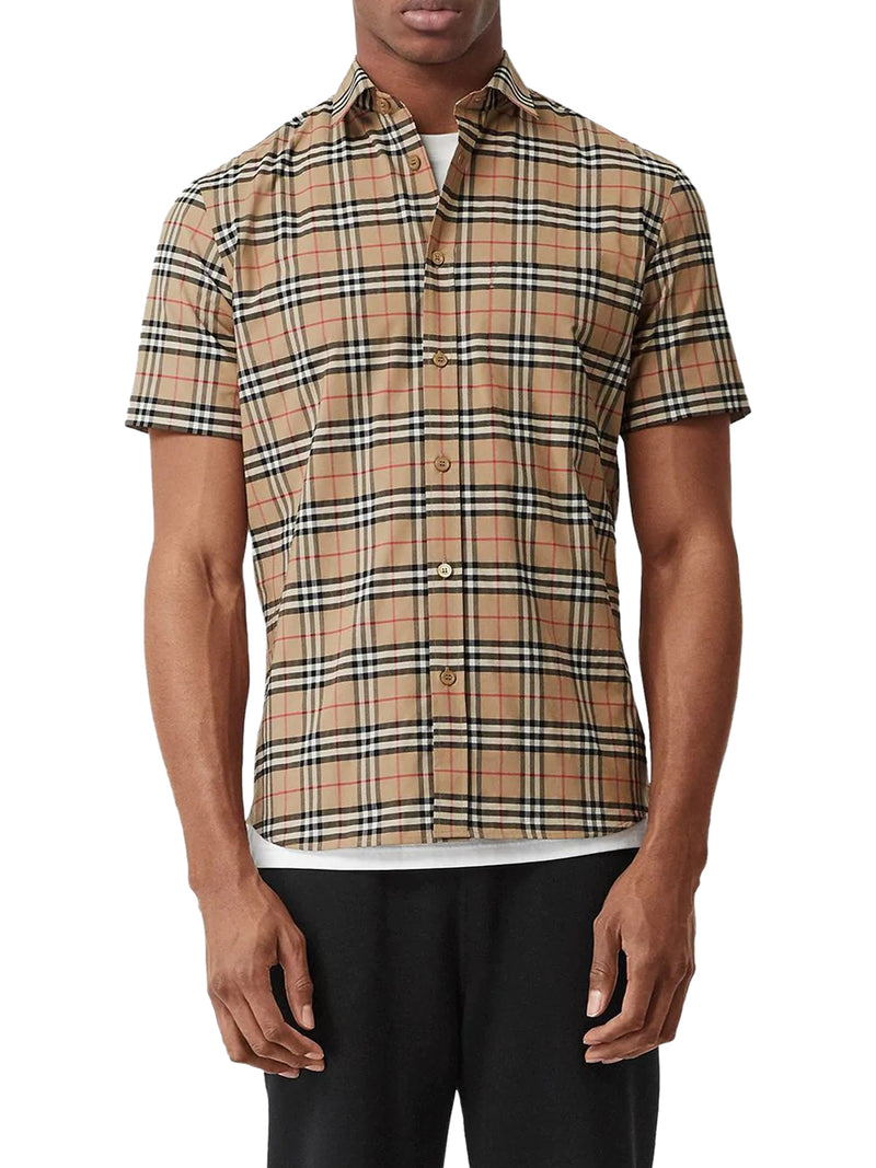 shirt with check pattern