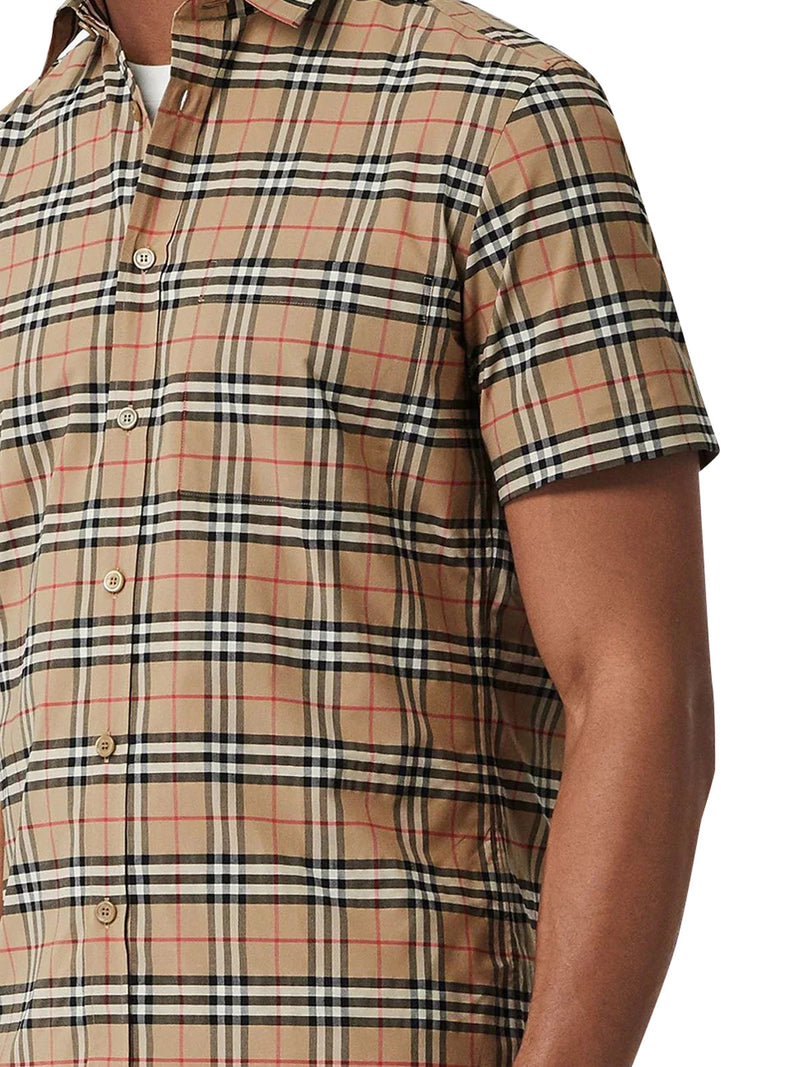 shirt with check pattern