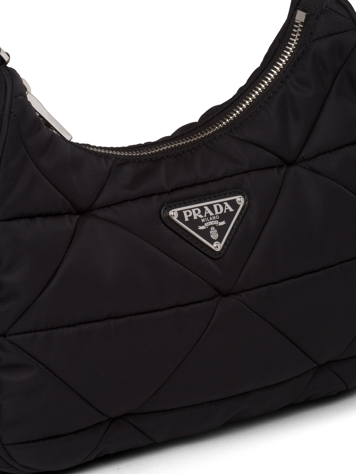 Shop PRADA Padded nylon shoulder bag (1BC151 RDJN F0002) by TerraNova