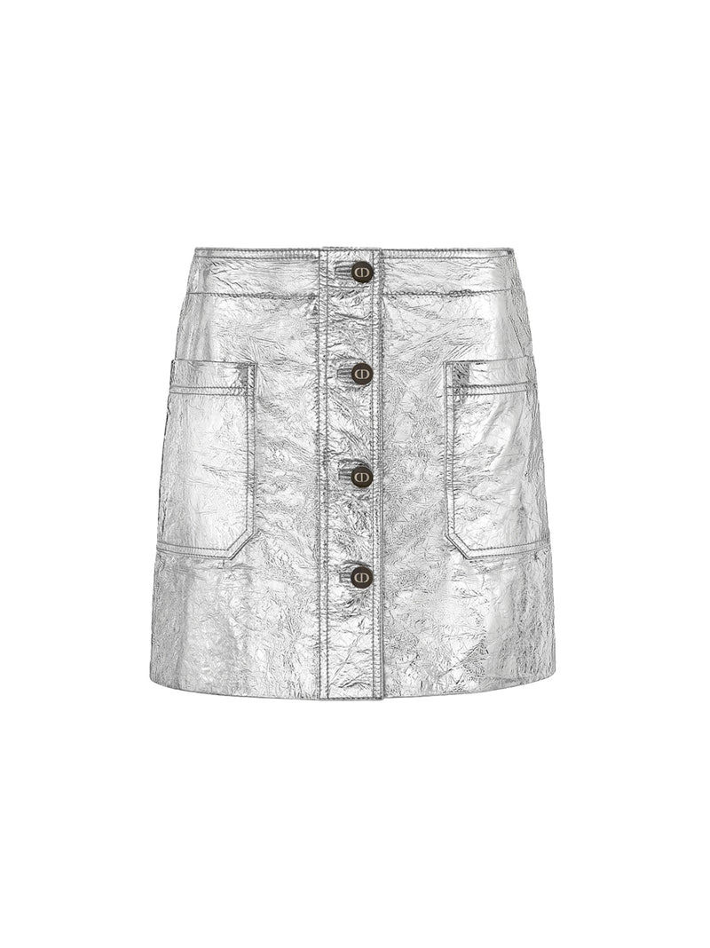 metallic MINISKIRT