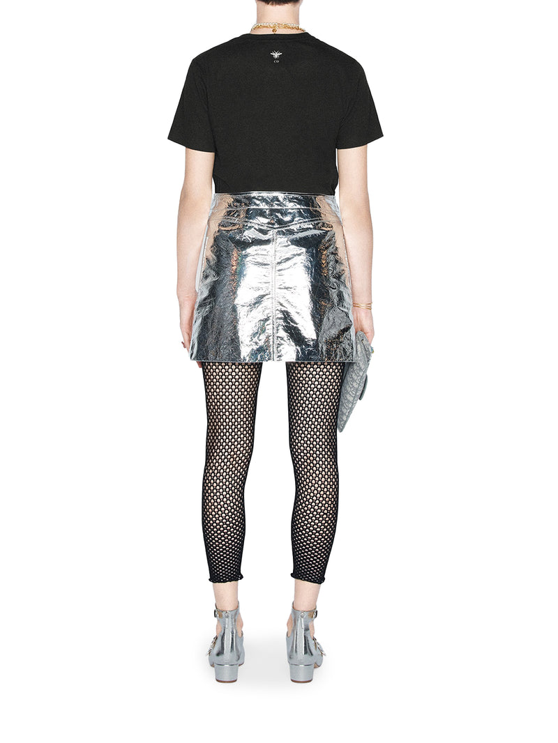 metallic MINISKIRT