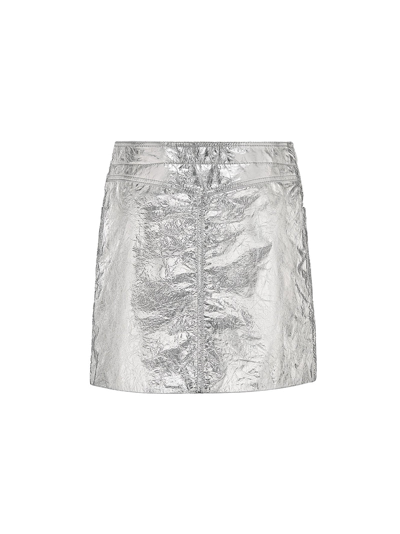 metallic MINISKIRT