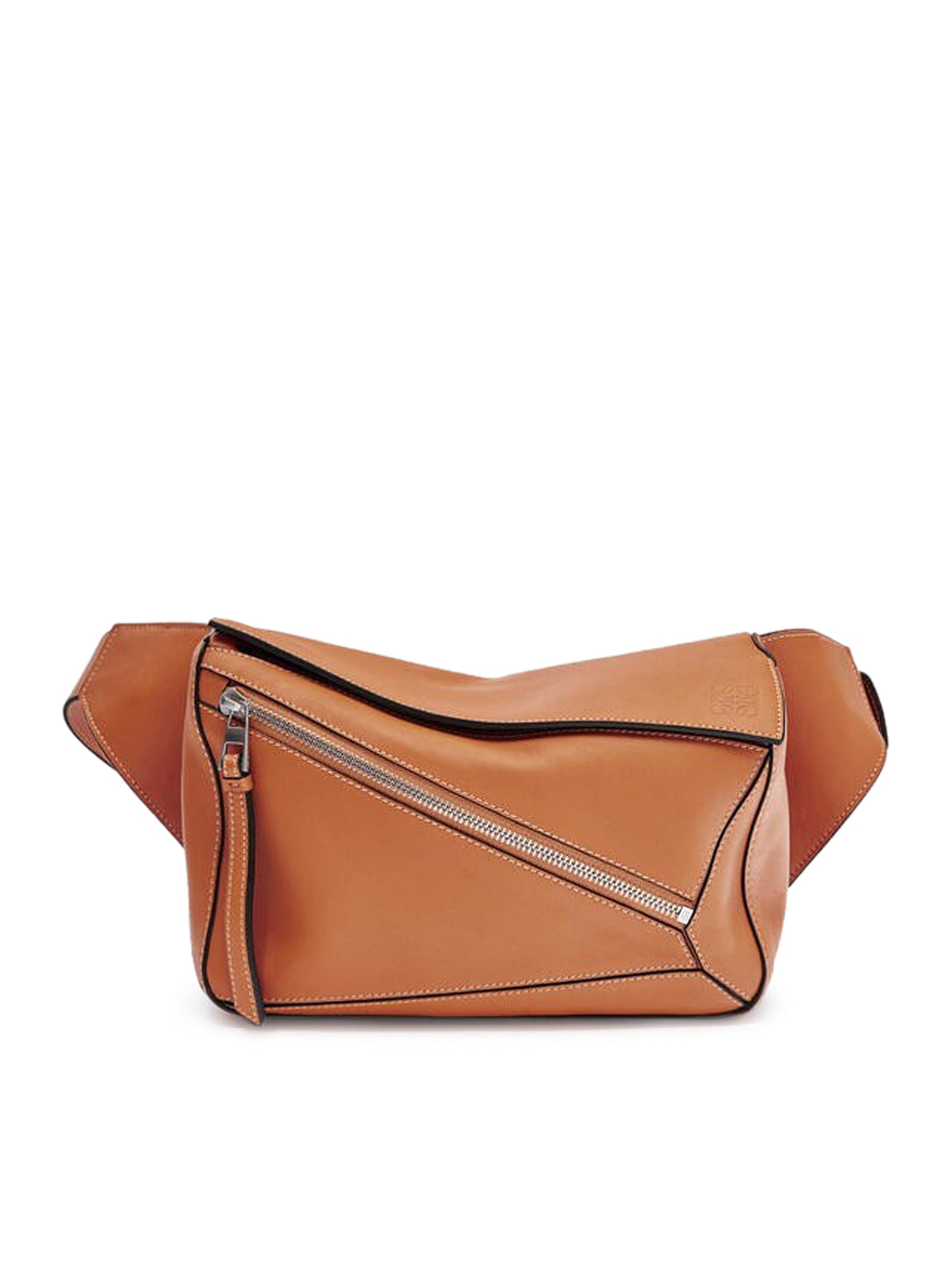 Puzzle Mini Leather Belt Bag in Neutrals - Loewe