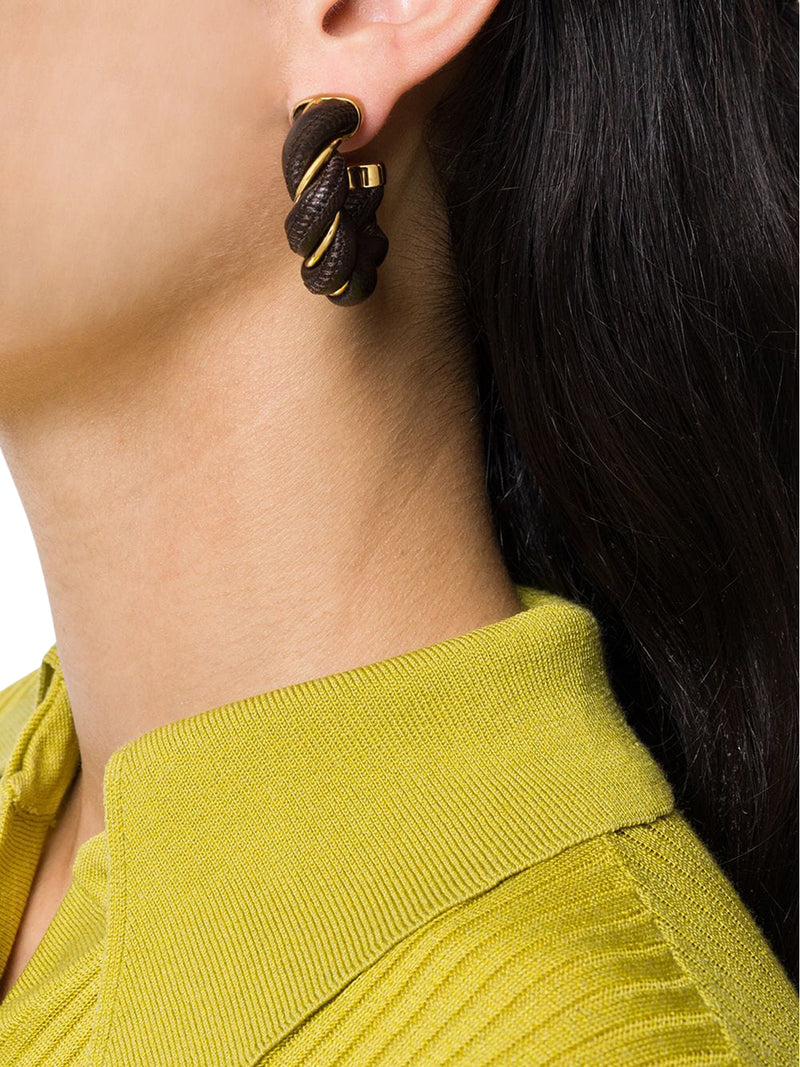 Bottega Veneta V Shaped Folding Earrings