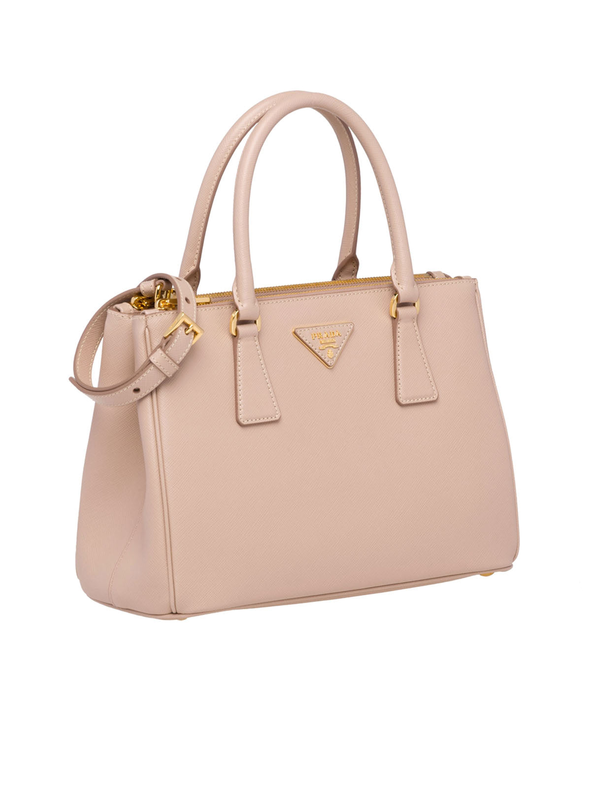 Prada Saffiano Leather Mini Bag Women Powder Pink