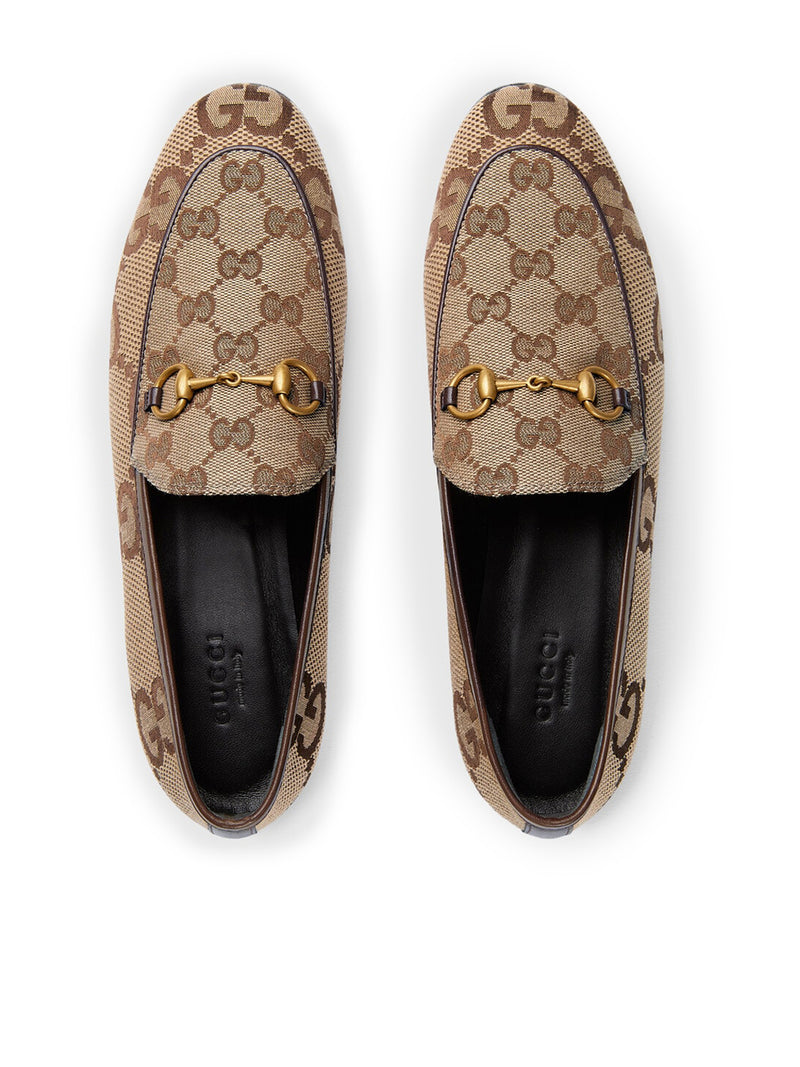 Gucci Women's GG Marmont Loafers Leather Neutral