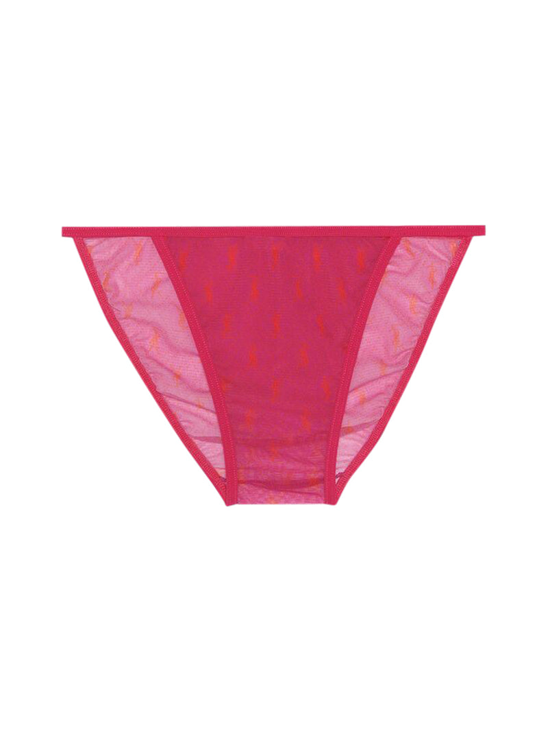 MONOGRAM PANTIES IN TULLE JERSEY