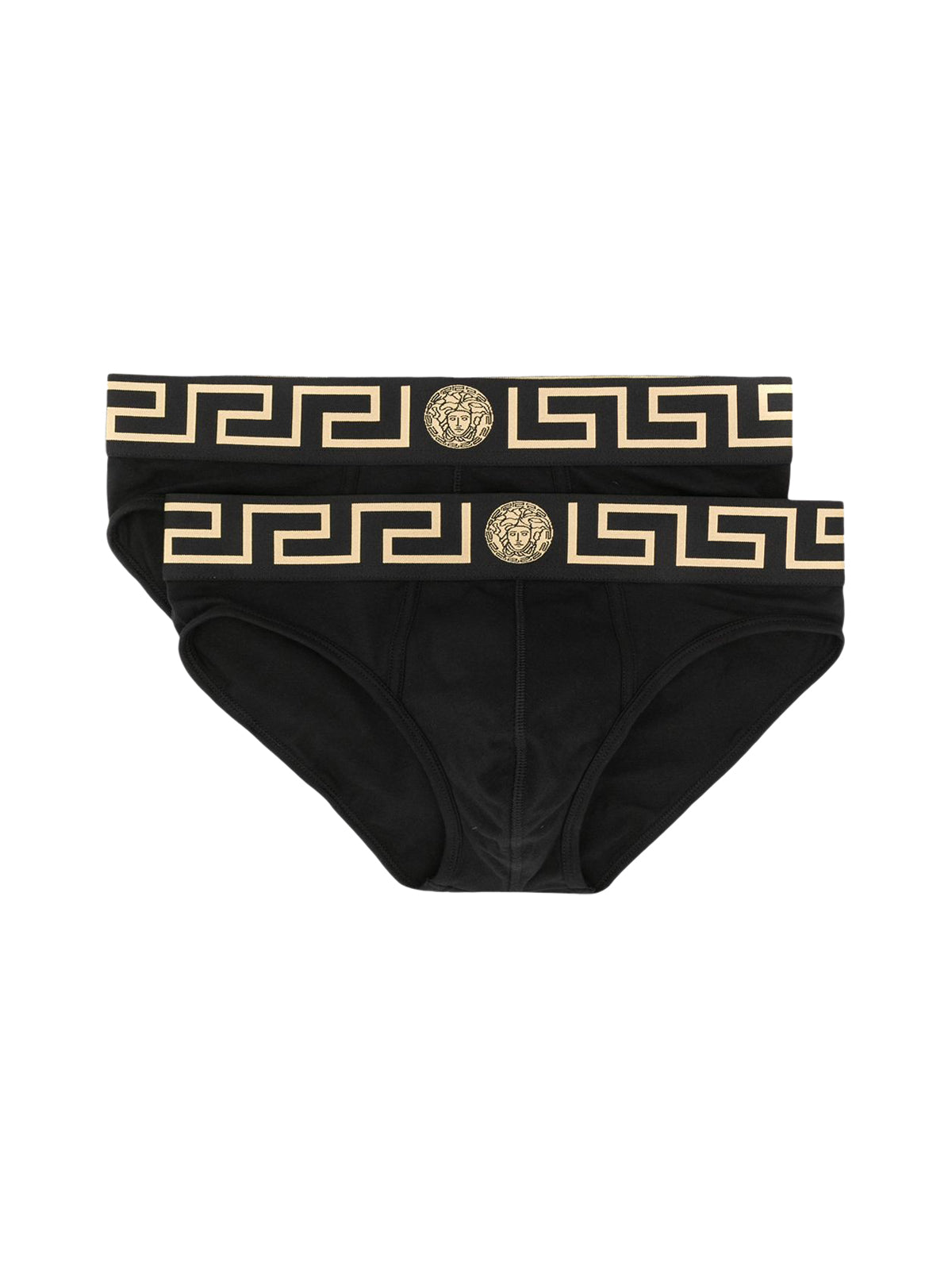 SET OF TWO BRIEFS WITH GREEK BORDER