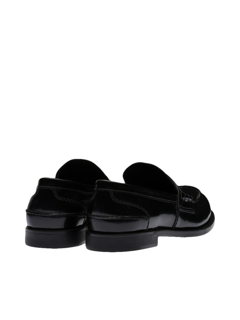 BRUSHED LEATHER LOAFERS