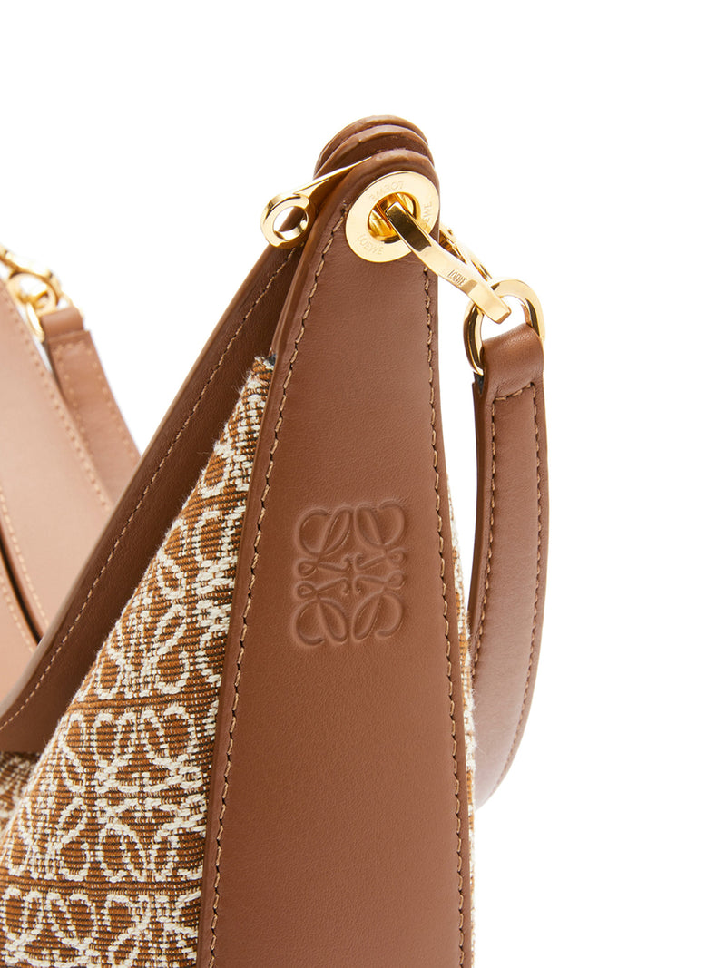 LOEWE Luna bag in Anagram jacquard and classic calfskin