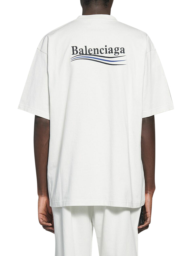 Balenciaga Men's Cities Oversized Logo-Print T-Shirt