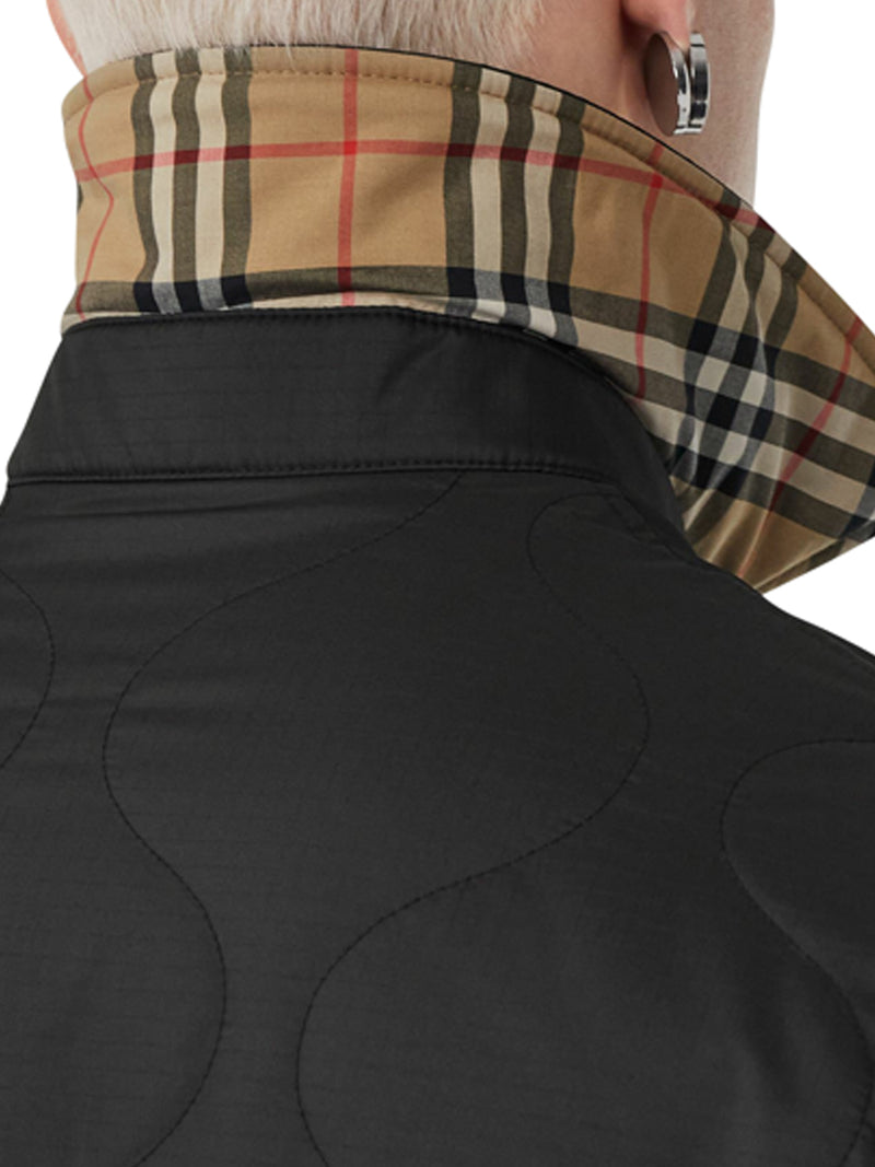 Reversible shirt with thermoregulation and Vintage check motif