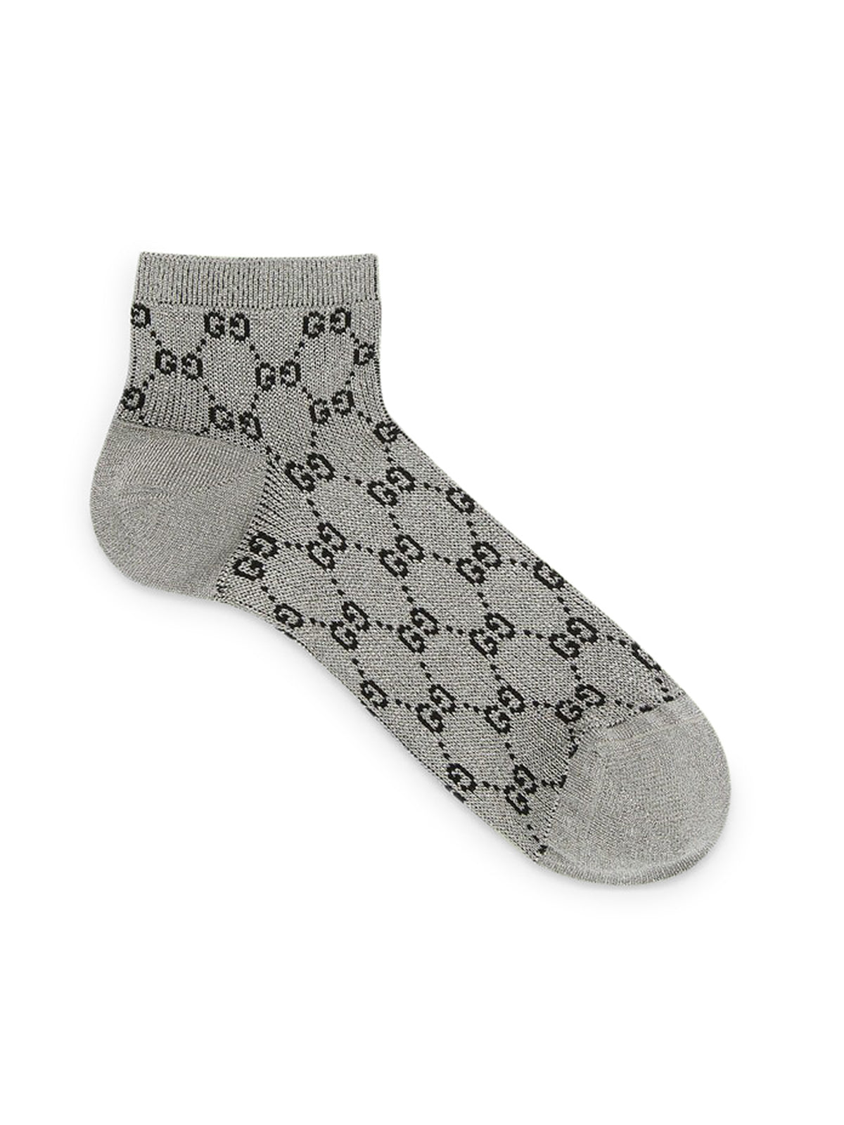 GG lamé fabric socks