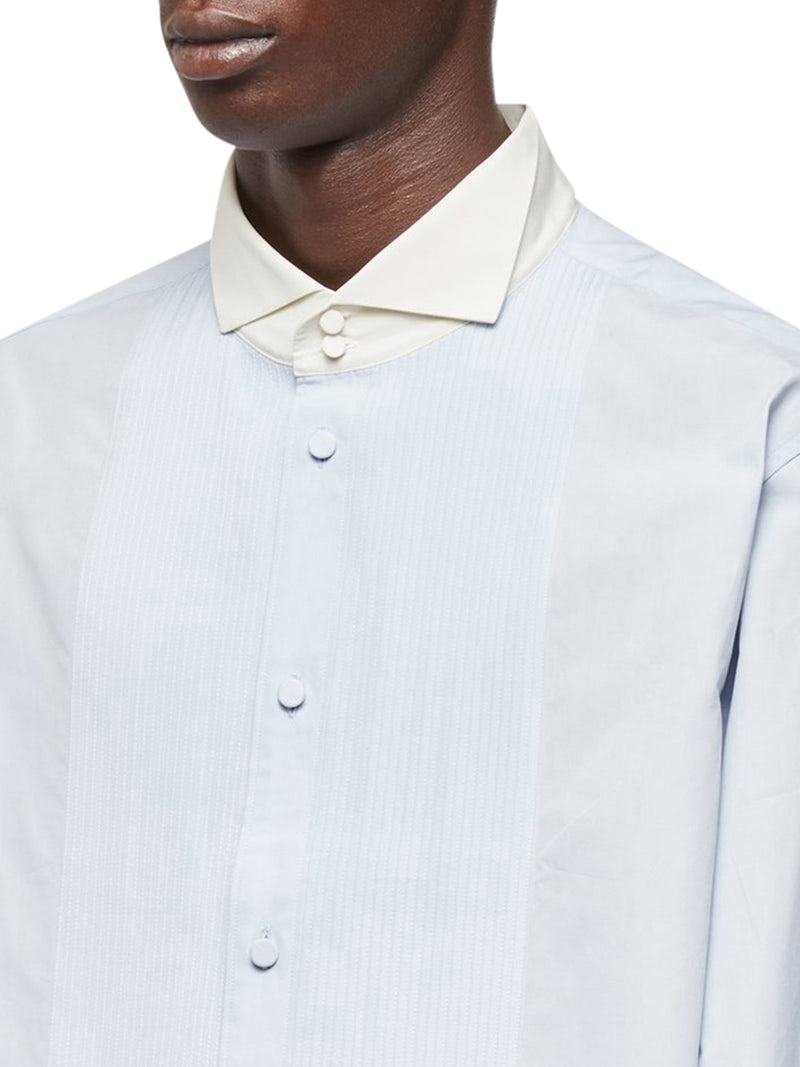 Squared shirt in cotton poplin