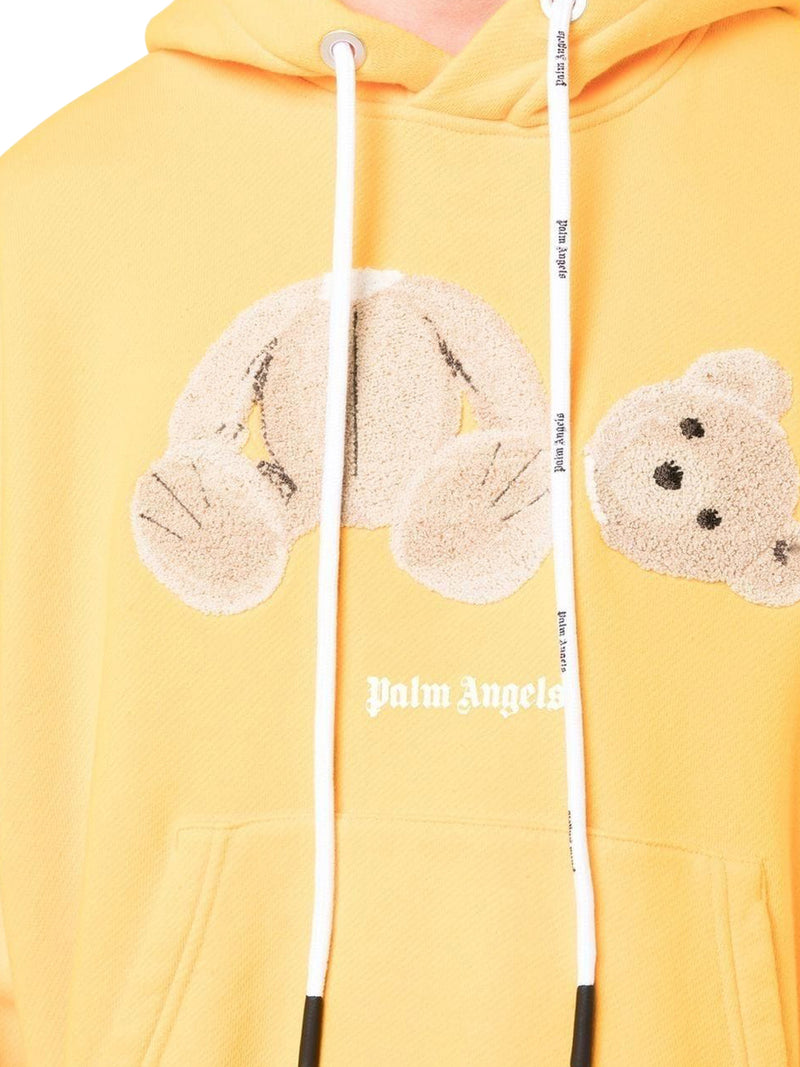 bear print hoodie