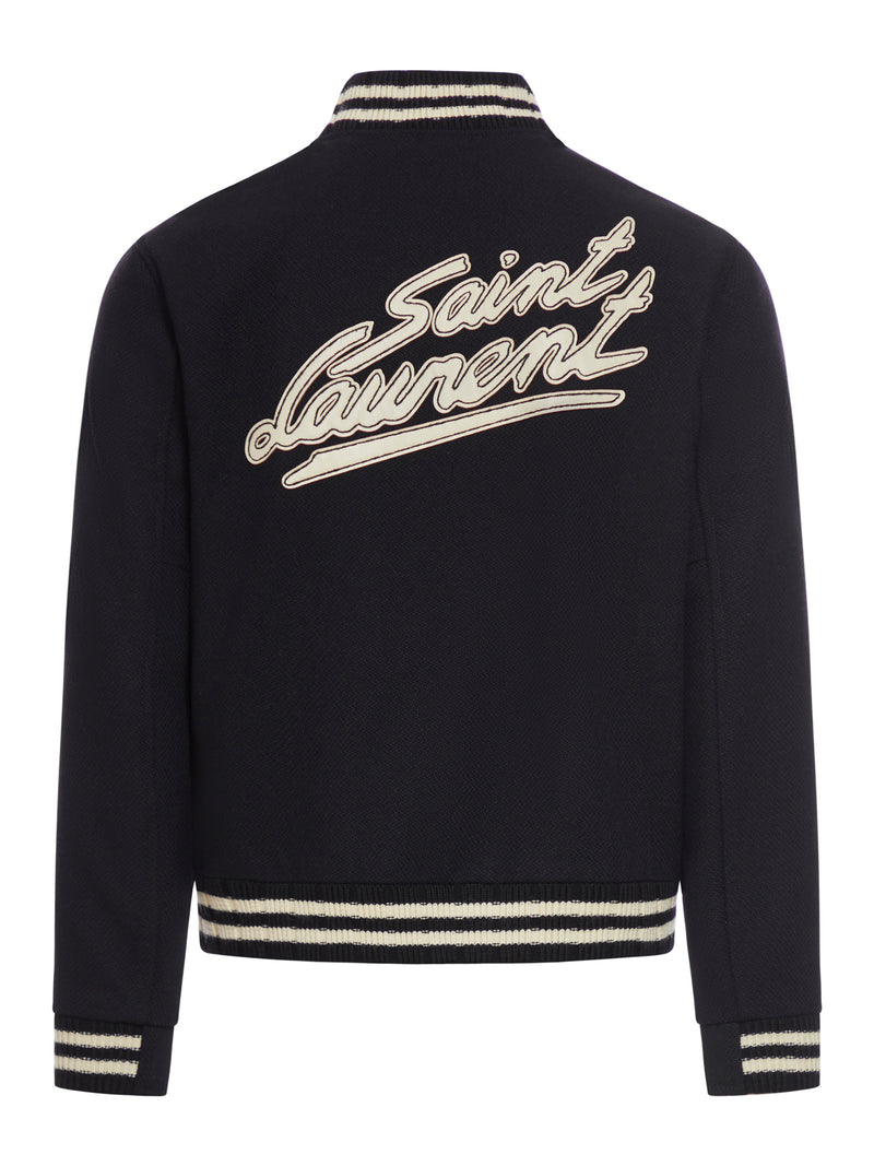 Saint Laurent bomber jacket with embroidery
