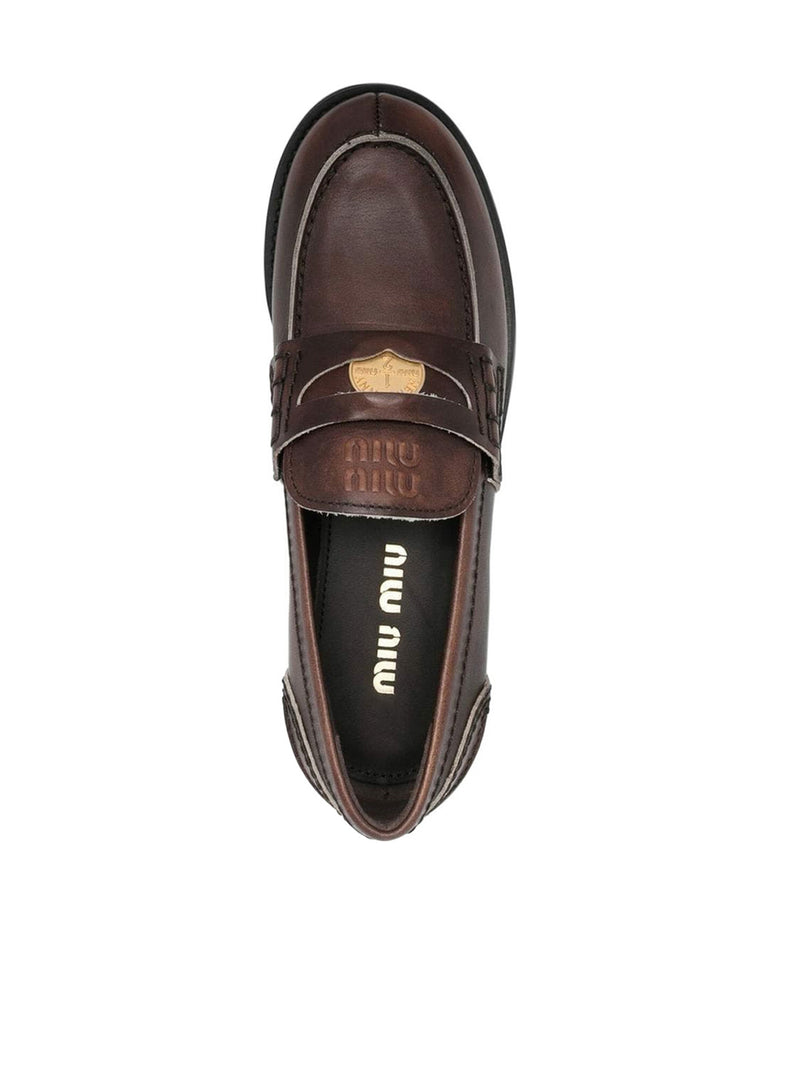 Leather loafers