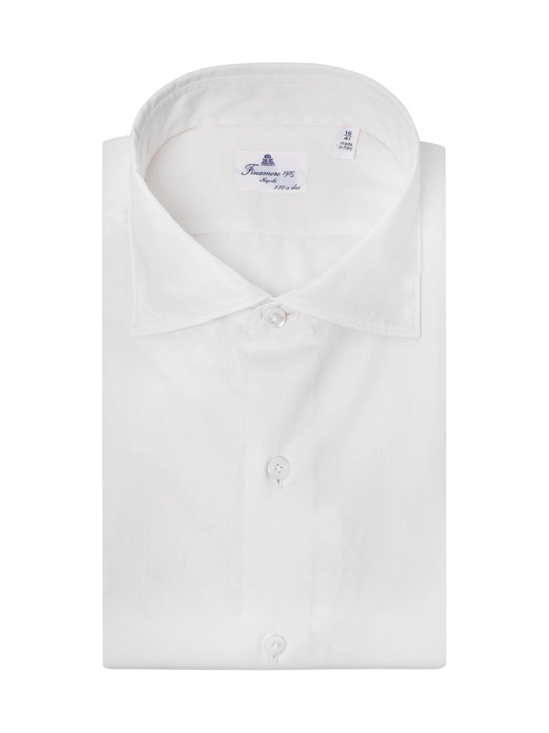 long-sleeve wingtip-collar shirt