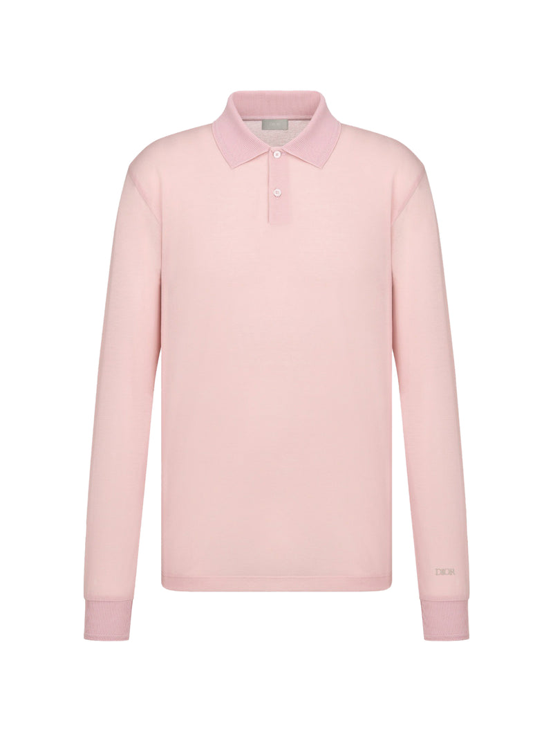 LONG SLEEVED POLO SHIRT WITH COMFORTABLE FIT