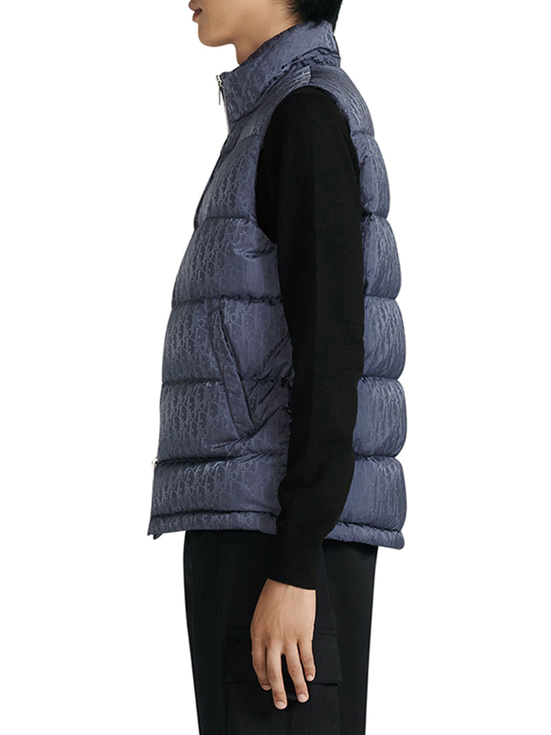 DIOR OBLIQUE SLEEVELESS DOWN JACKET